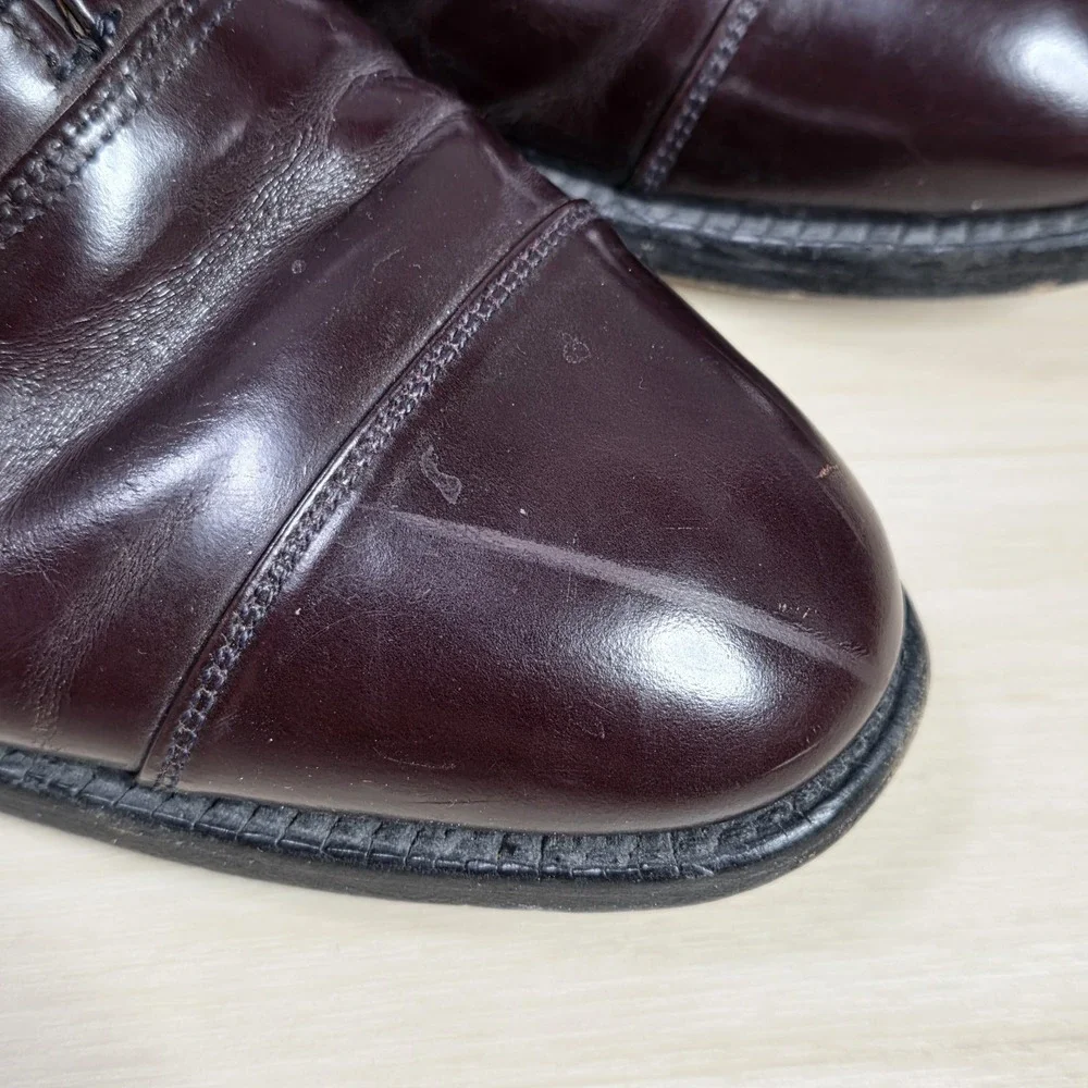 Allen Edmonds Park Avenue Brown Leather Cap Toe‎ Shoes Size 8 D 5675
